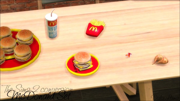  The Sims Lover: McDonald Set by Dalai Lama