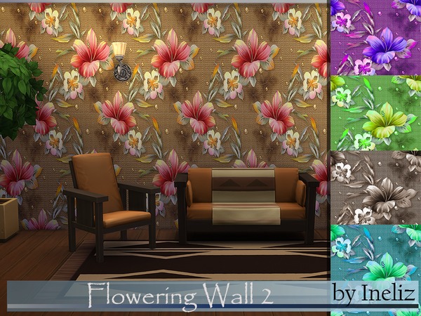  The Sims Resource: Flowering Wall 2 by Ineliz