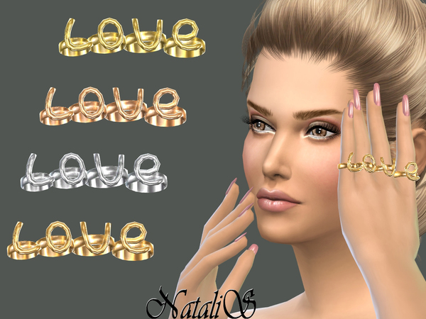  The Sims Resource: LOVE rings by NataliS