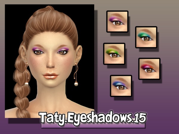  The Sims Resource: Eyeshadows 15 by Taty