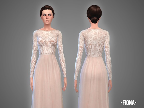  The Sims Resource: Fiona   wedding gown by April
