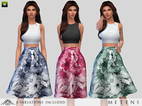  The Sims Resource: Faded   Dress by Metens