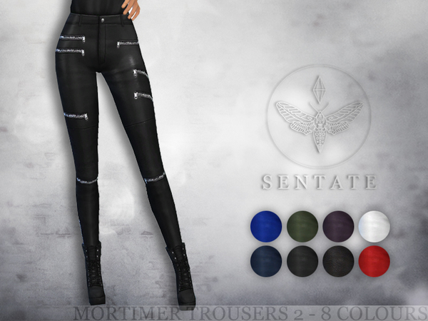  The Sims Resource: Mortimer Biker Pants by Sentate