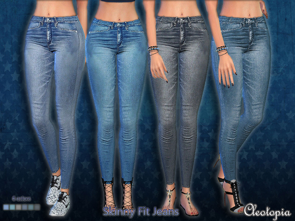  The Sims Resource: Set44   Skinny Fit Jeans by Cleotopia