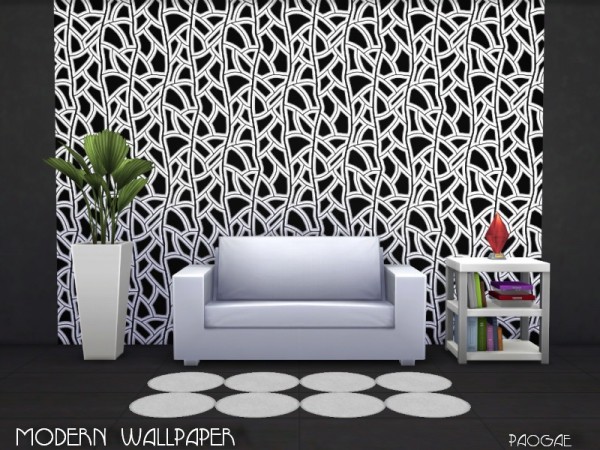  The Sims Resource: Modern Wallpaper by Paogae