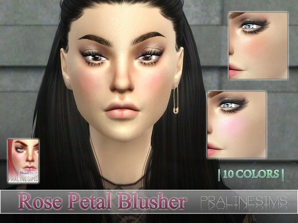  The Sims Resource: Rose Petal Blusher N09 by PralineSims