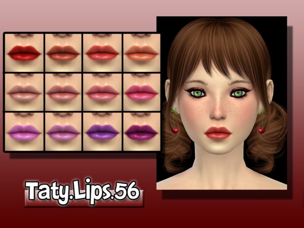  The Sims Resource: Lips 56 by Taty