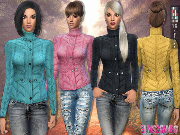  The Sims Resource: 75   Down Jacket by sims2fanbg