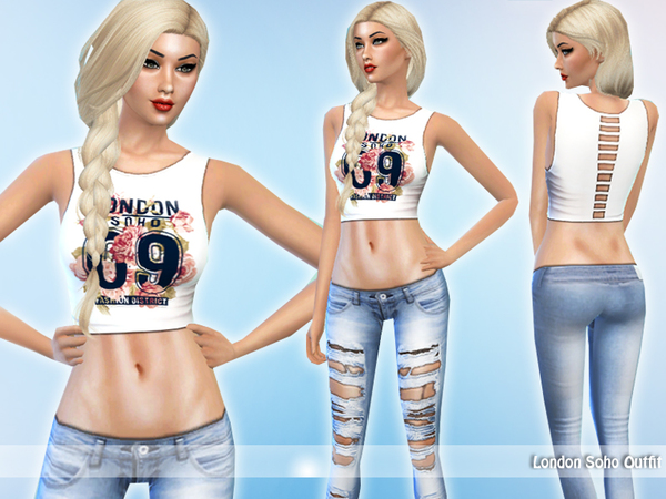  The Sims Resource: London Soho Outfit by Saliwa