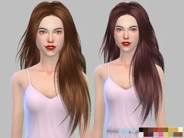  The Sims Resource: Skysims Hairstyle 273 Mnik