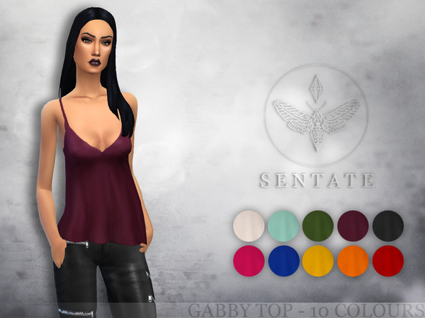  The Sims Resource: Gabby Top by Sentate