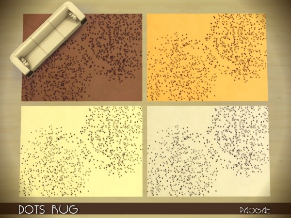  The Sims Resource: Dots&Stripes Rugs Set by Paogae