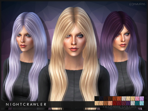  The Sims Resource: Hair 16 by Nightcrawler