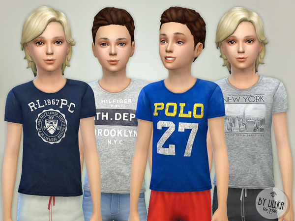  The Sims Resource: T  Shirt Collection P04 by lillka