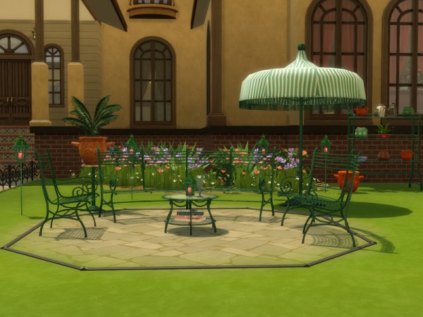  The Sims Resource: Cast Iron Gardenset by ShinoKCR