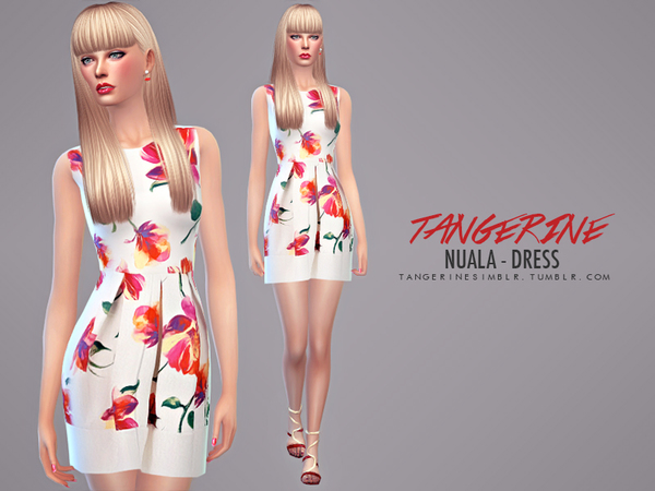  Sims Fans: Nuala   Dress by Tangerine