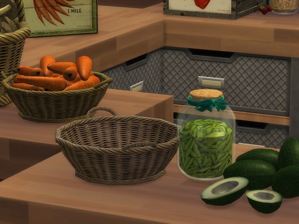  Sims Fans: Country bio food   Basket & Box by Kresten 22