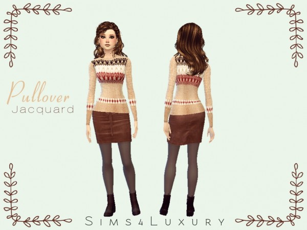  Sims4Luxury: Pullover Jacquard