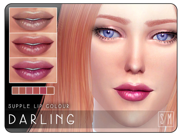  The Sims Resource: Darling   Supple Lip Colour by Screaming Mustard