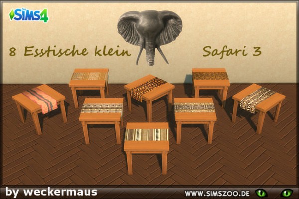  Blackys Sims 4 Zoo: Safari3  Small dining table