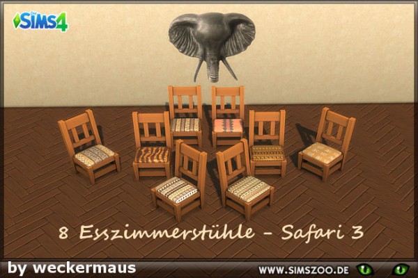 Blackys Sims 4 Zoo: Safari 3  dining chair