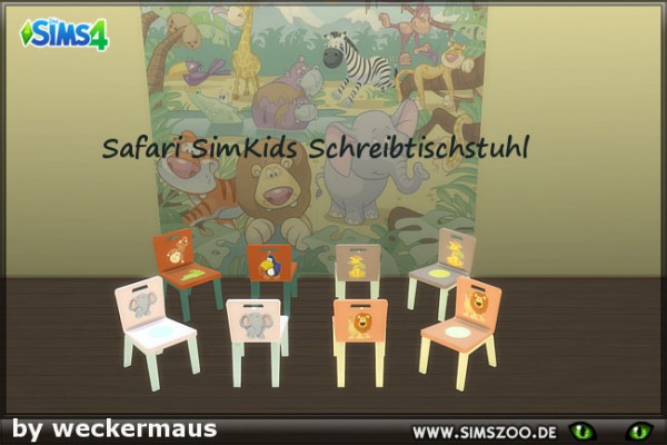  Blackys Sims 4 Zoo: Safari kids chair