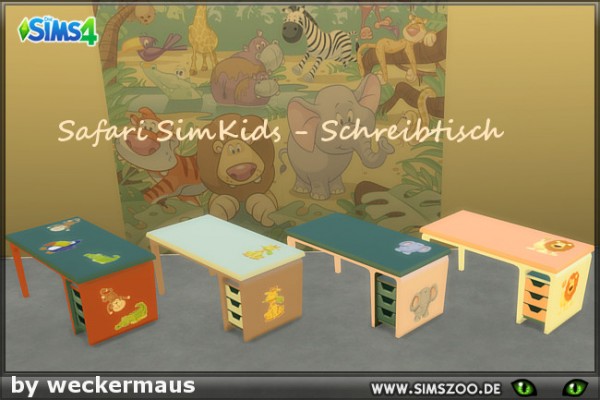  Blackys Sims 4 Zoo: Safari kids desk