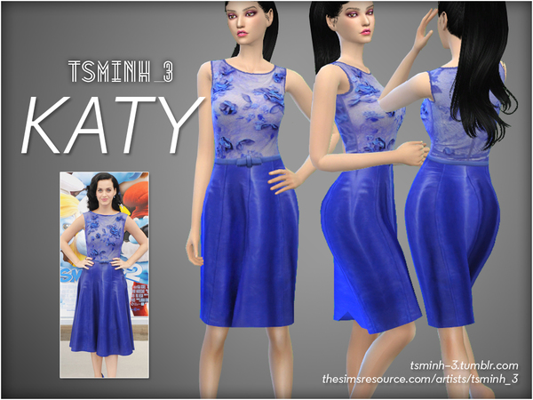  The Sims Resource: 1   KATY by tsminh 3