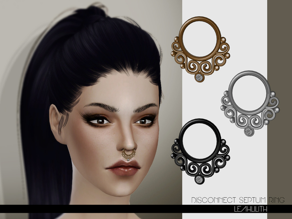  The Sims Resource: LeahLilith Disconnect Septum Ring
