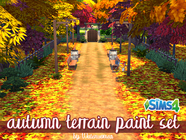  Akisima Sims Blog: Autumn terrain paints