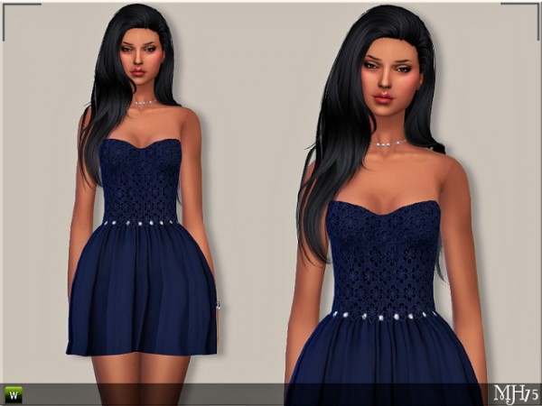 Sims Addictions: Aurelia dress by Margies Sims