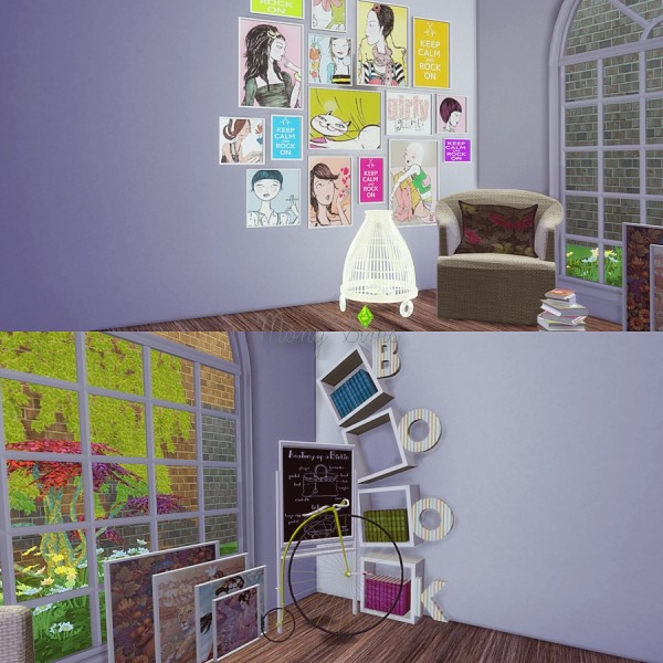  Mony Sims: Art Studio converted from TS2 to TS4