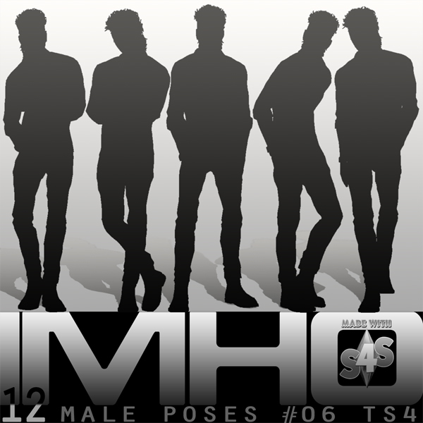  IMHO Sims 4: 12 Male Poses 06 by IMHO