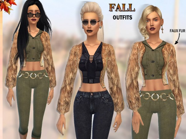  The Sims Resource: Set   Fall Outfits by Puresim