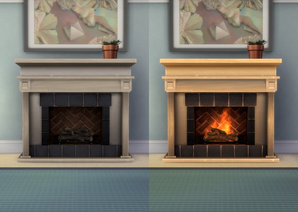  Mod The Sims: Manoir Classic Fireplace by plasticbox