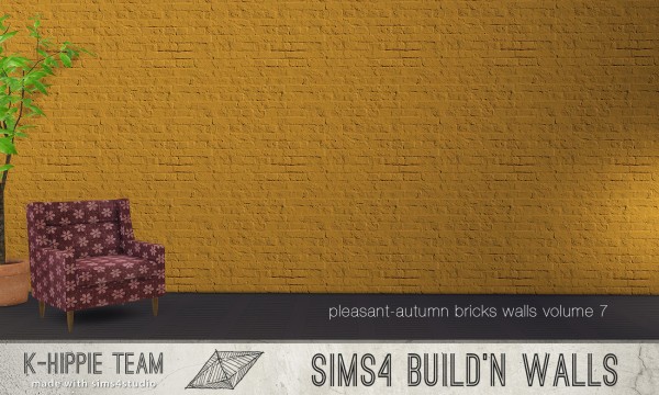  Mod The Sims: 7 Brick Walls   Pleasant Autumn   volume 7 by Blackgryffin