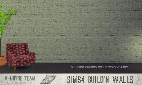  Mod The Sims: 7 Brick Walls   Pleasant Autumn   volume 7 by Blackgryffin