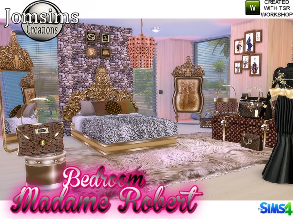  The Sims Resource: Madame Robert Bedroom Baroque modern by JomSims