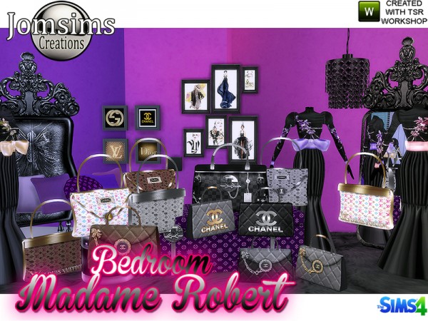  The Sims Resource: Madame Robert Bedroom Baroque modern by JomSims