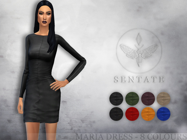  The Sims Resource: Maria Dress by Sentate