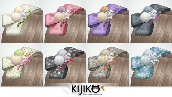  Kijiko: Ribbon and Pompons Hair