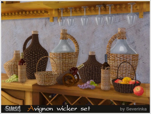  Sims by Severinka: Avignon wicker set