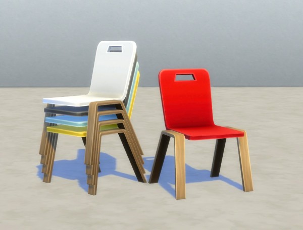  Mod The Sims: Stackable Kindermade Chair by plasticbox