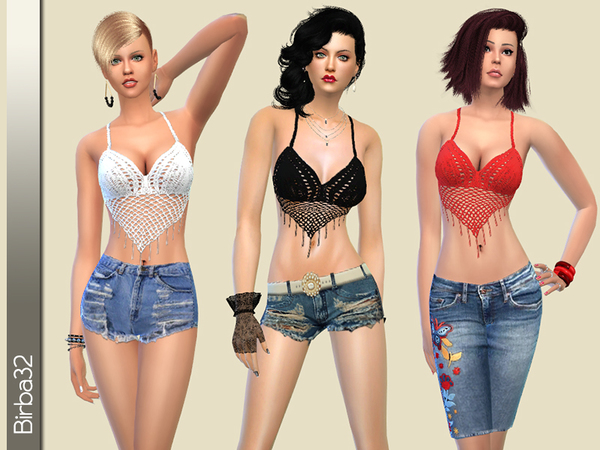  The Sims Resource: Crazy for denim by Birba32