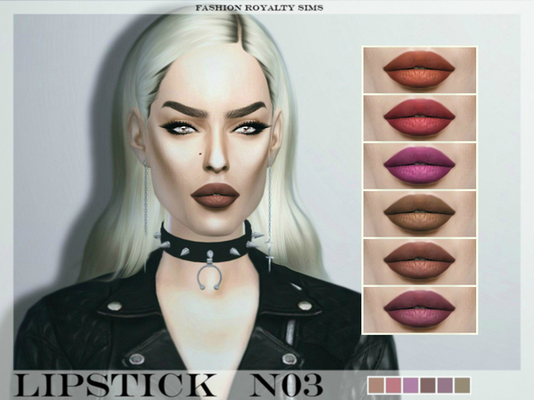  The Sims Resource: Lipstick N03 by FashionRoyaltySims