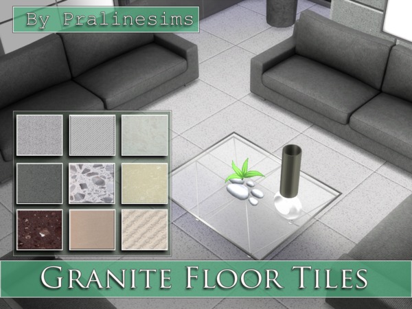  The Sims Resource: Granite Floor Tiles by Praline Sims
