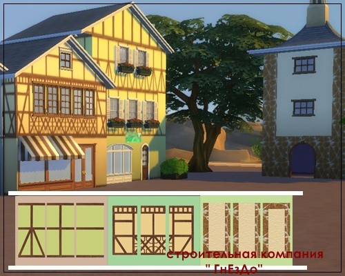  Sims 3 by Mulena: Streets quarter walls
