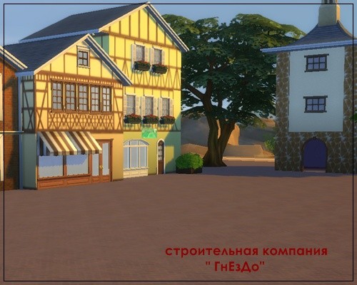  Sims 3 by Mulena: Streets quarter walls