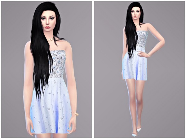  The Sims Resource: Caelie   Dress by Tangerinesimblr