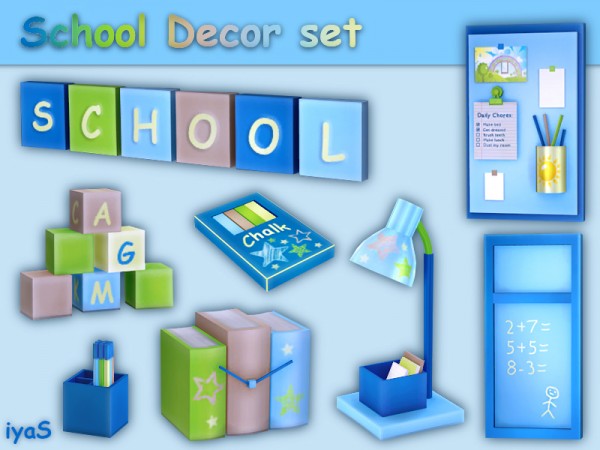  The Sims Resource: School Decor set